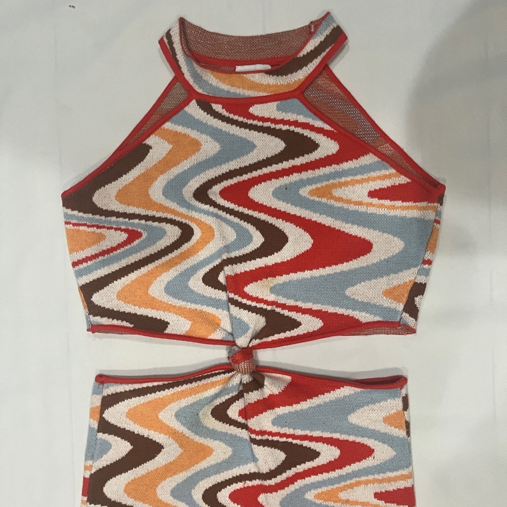 Princess Polly Multicolor Knit Halter Top - Picture 2 of 5